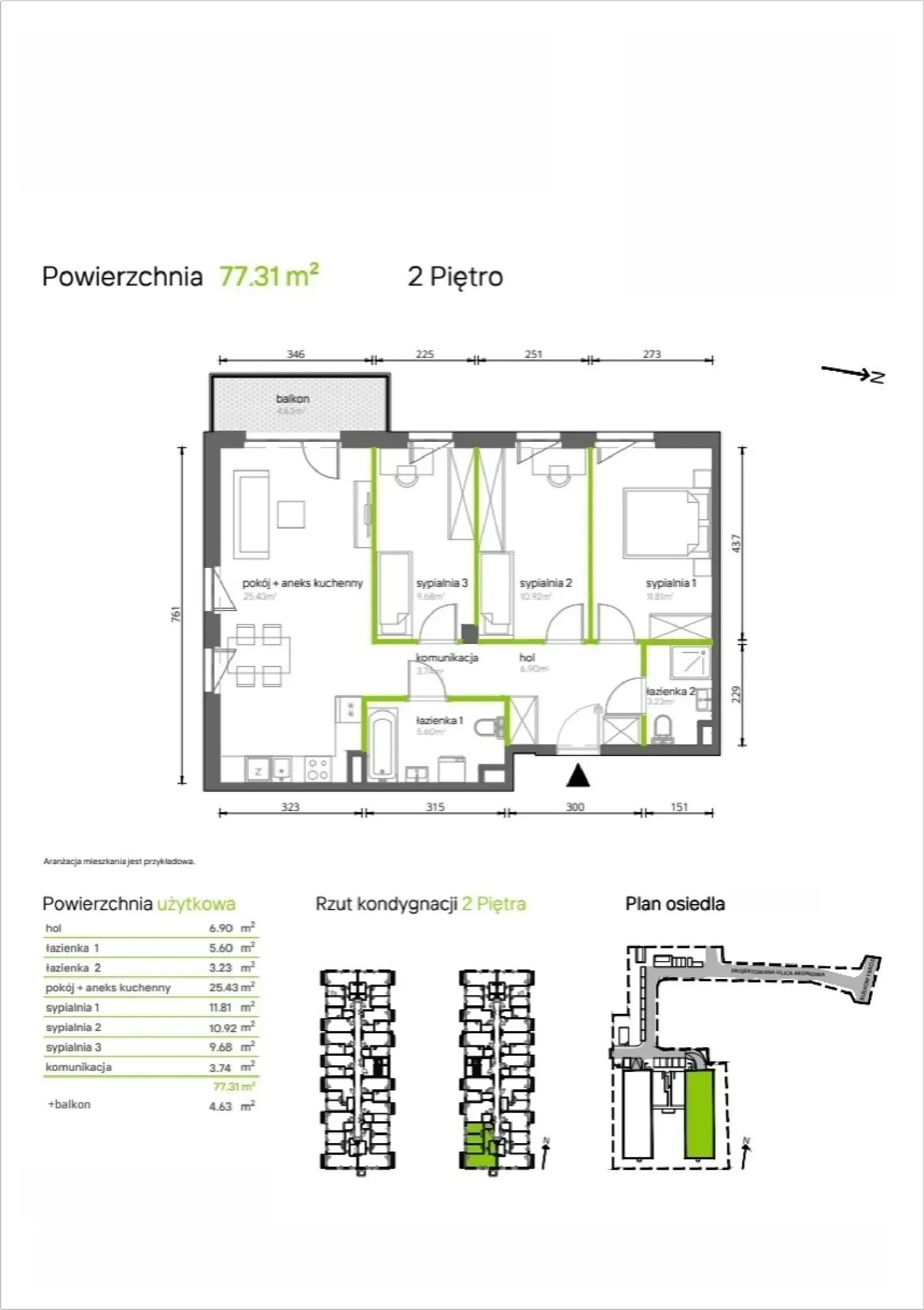 Rzut: Lokal 2.2.36, 4 pok.