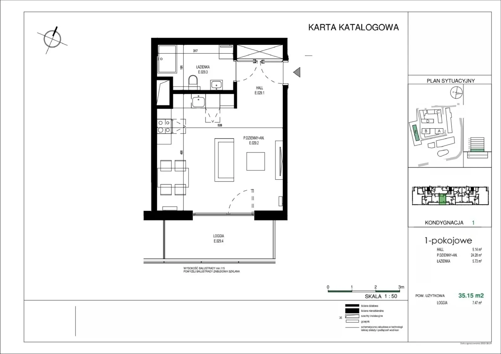 Floor plan: Apartment no. E.029