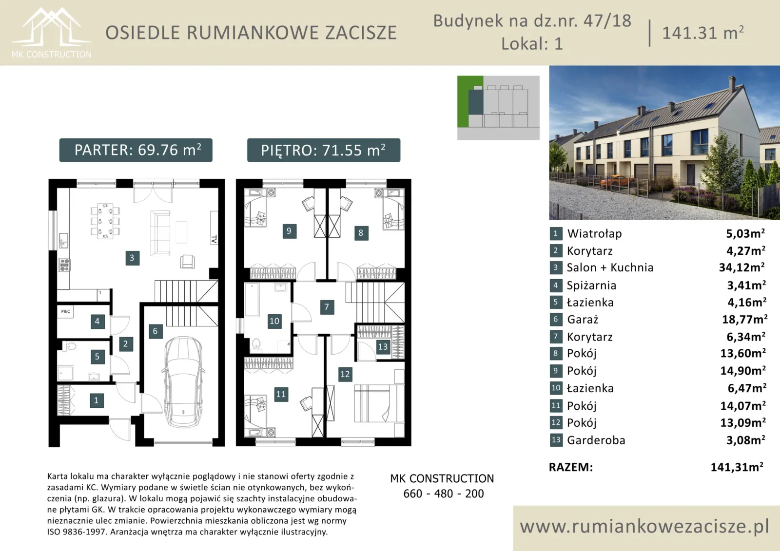 Rzut: Lokal 5.1, 5 pok.