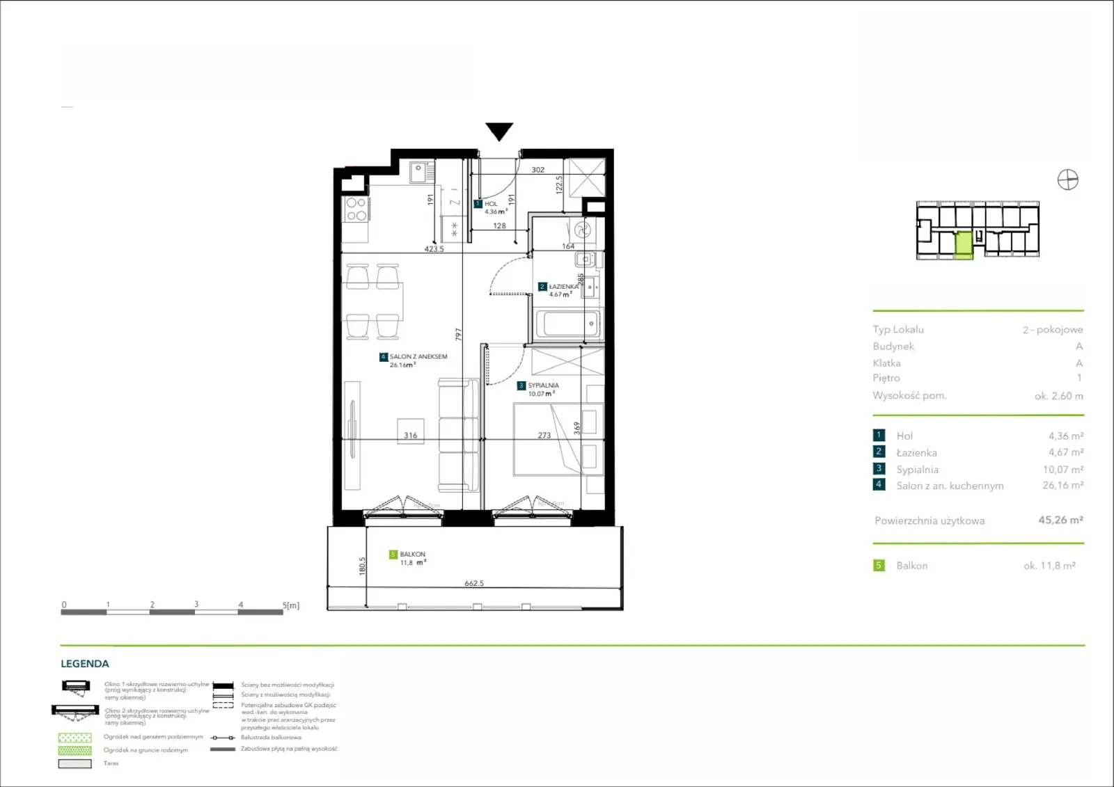 Floor plan: Apartment no. AA0101