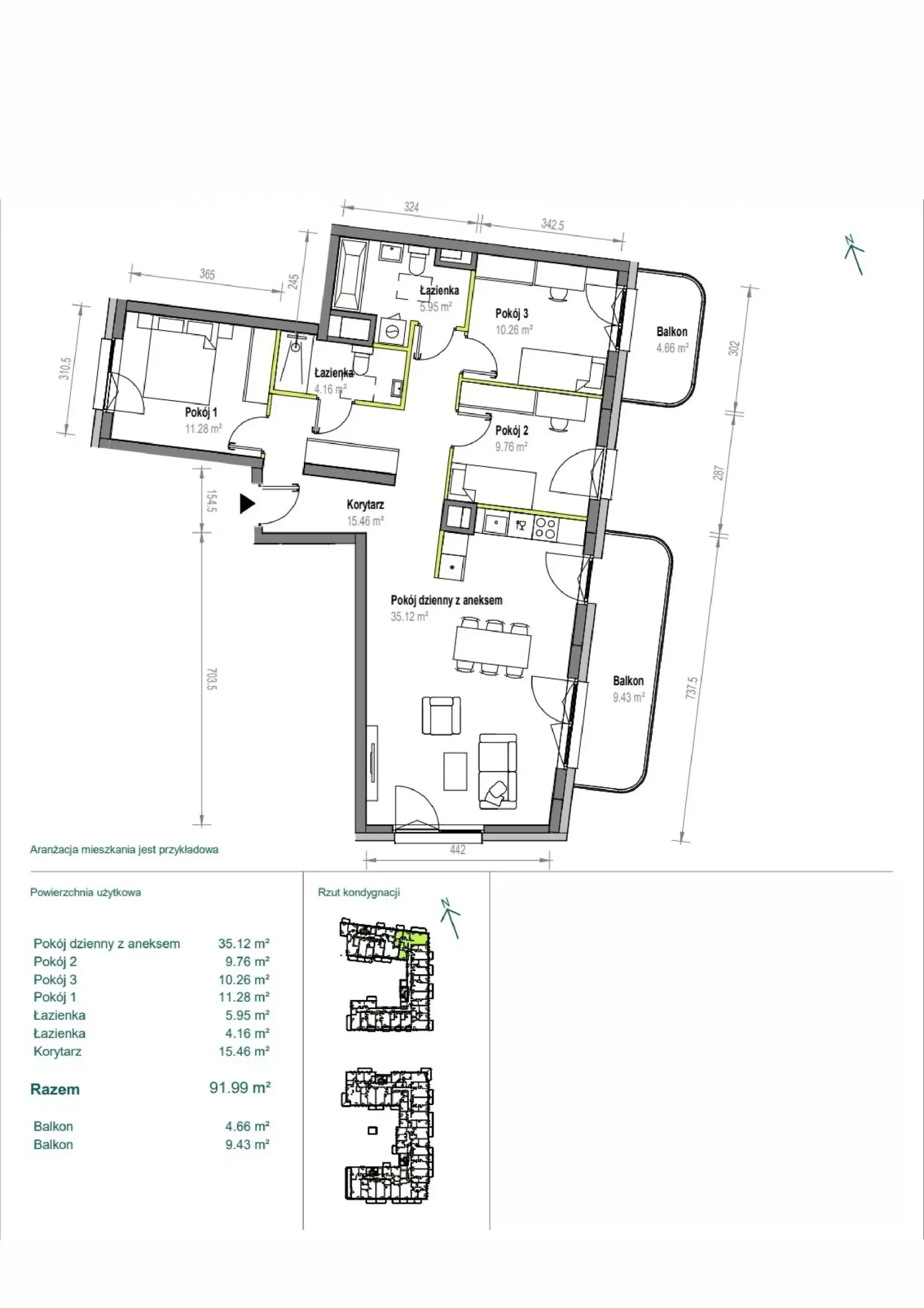 Floor plan: Apartment no. A/2/29