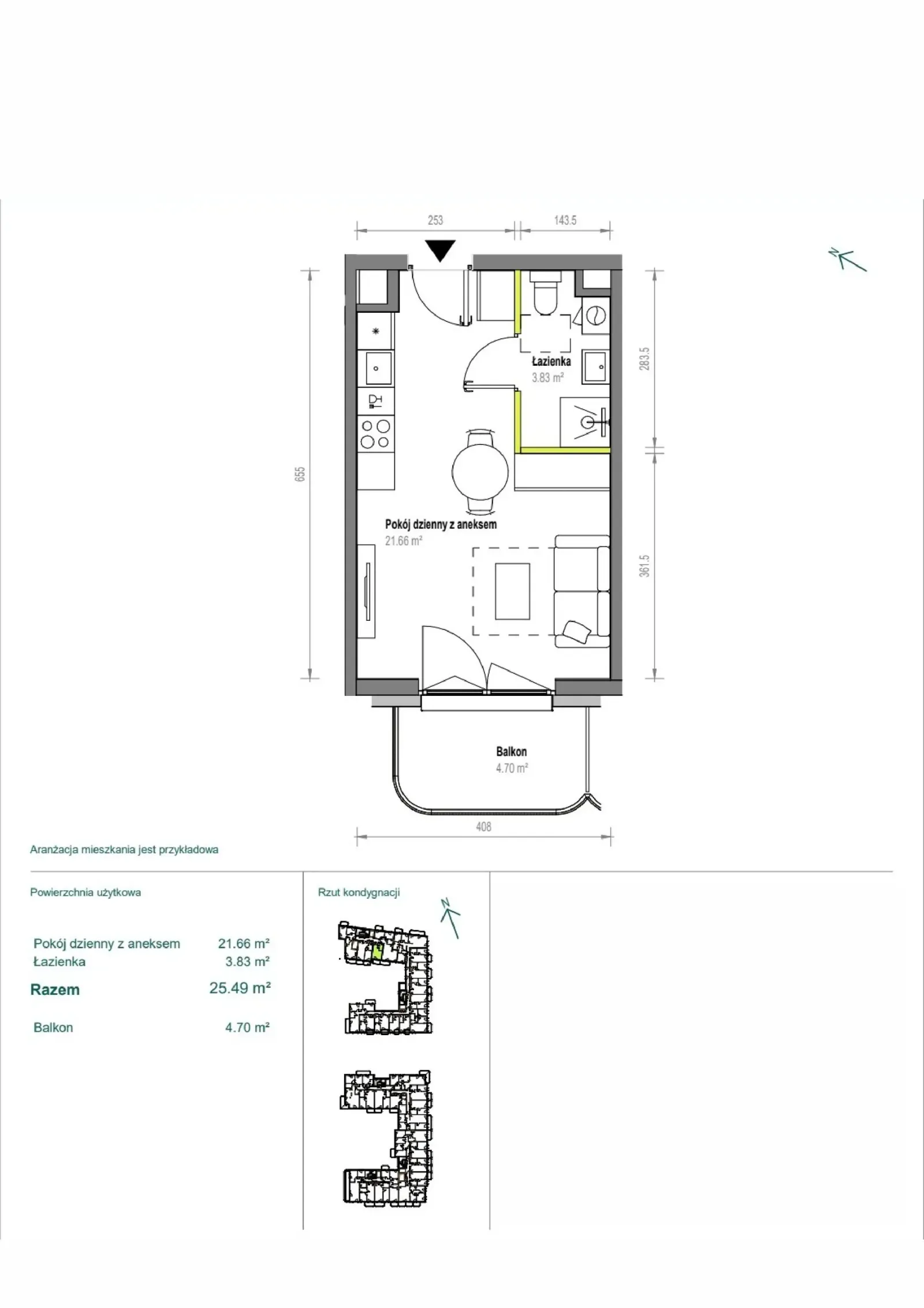 Floor plan: Apartment no. A/1/6