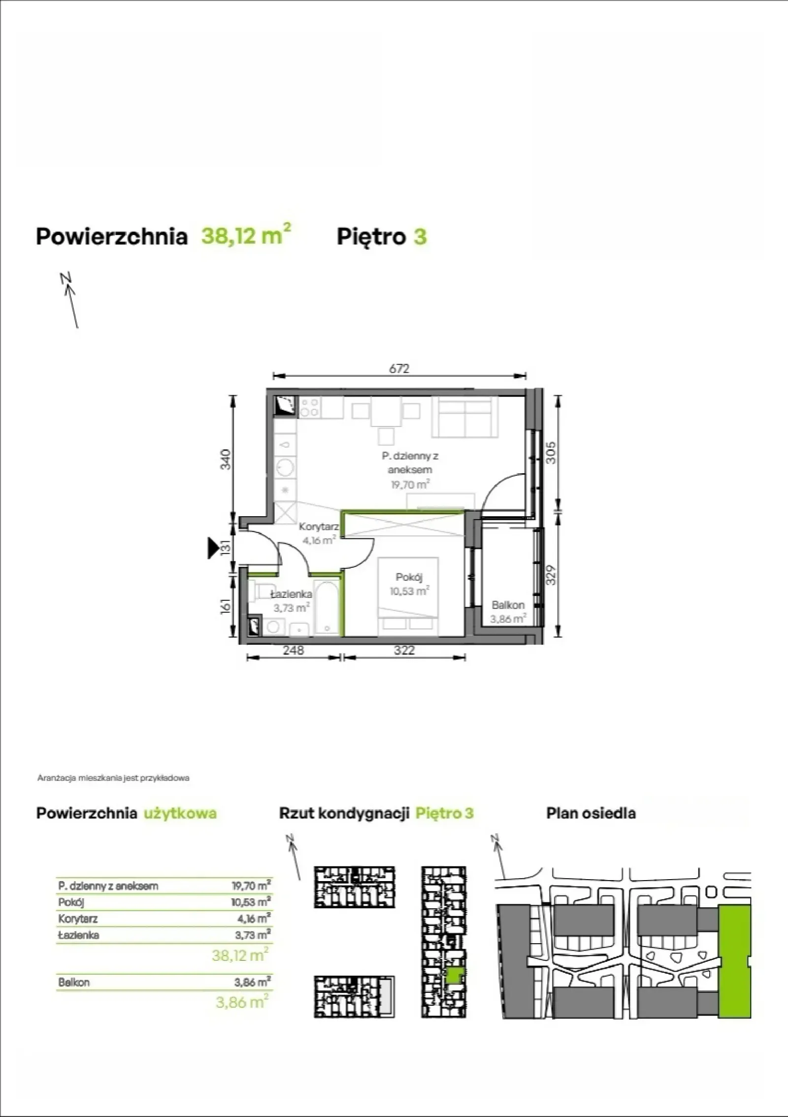 Rzut: Lokal D2/03/32, 2 pok.