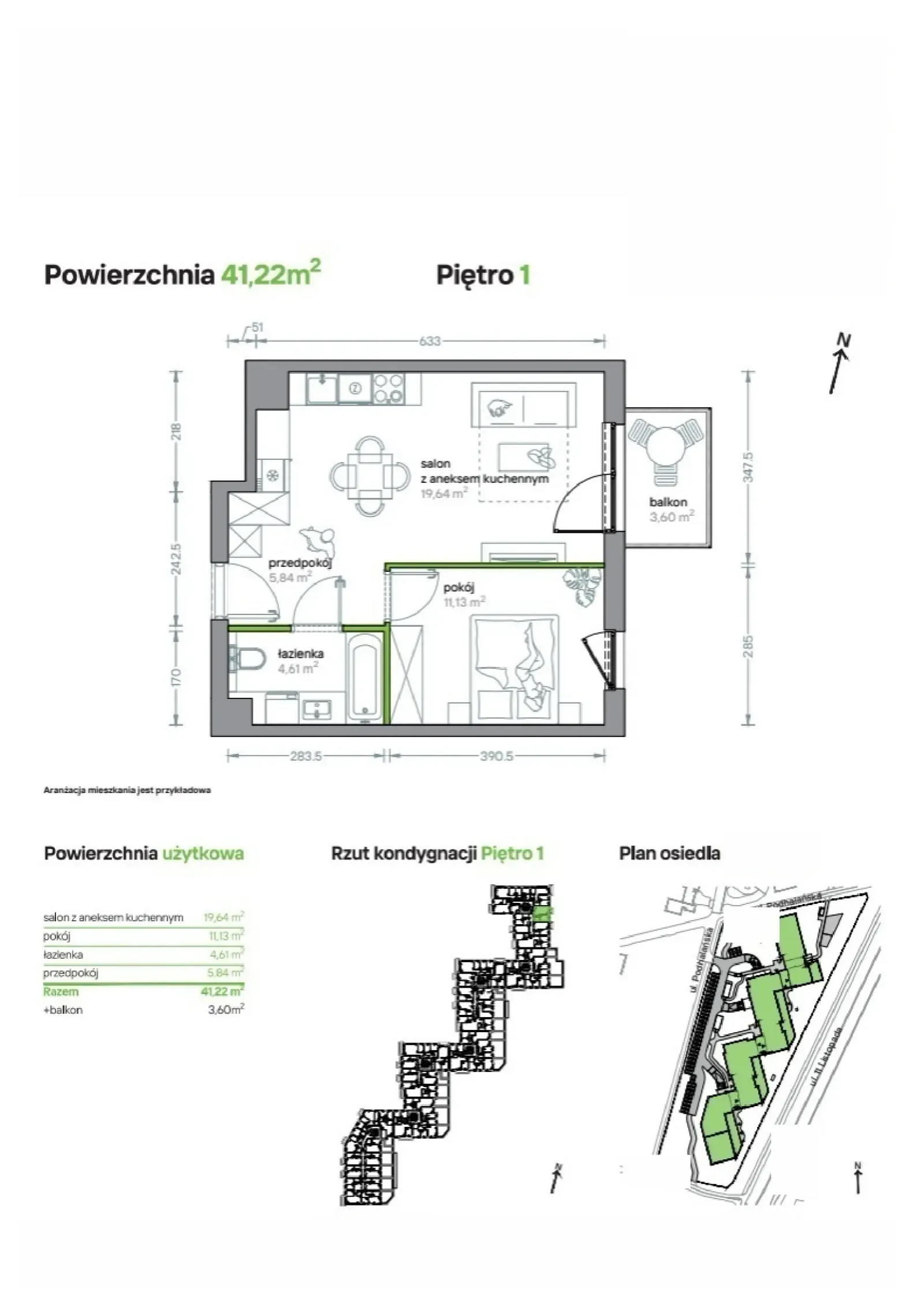 Rzut: Lokal B/KL1/1/04, 2 pok.