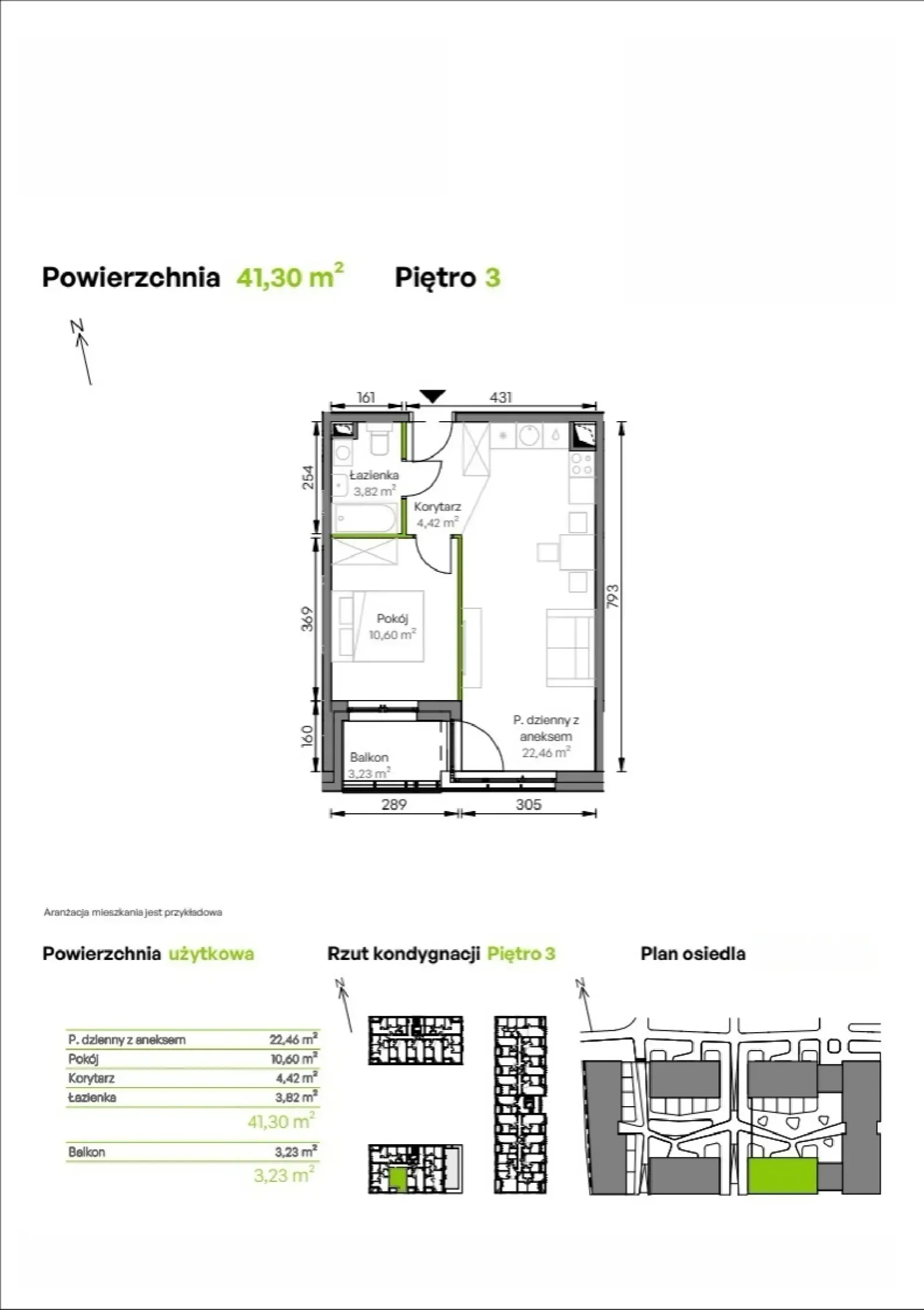 Rzut: Lokal D3/03/22, 2 pok.