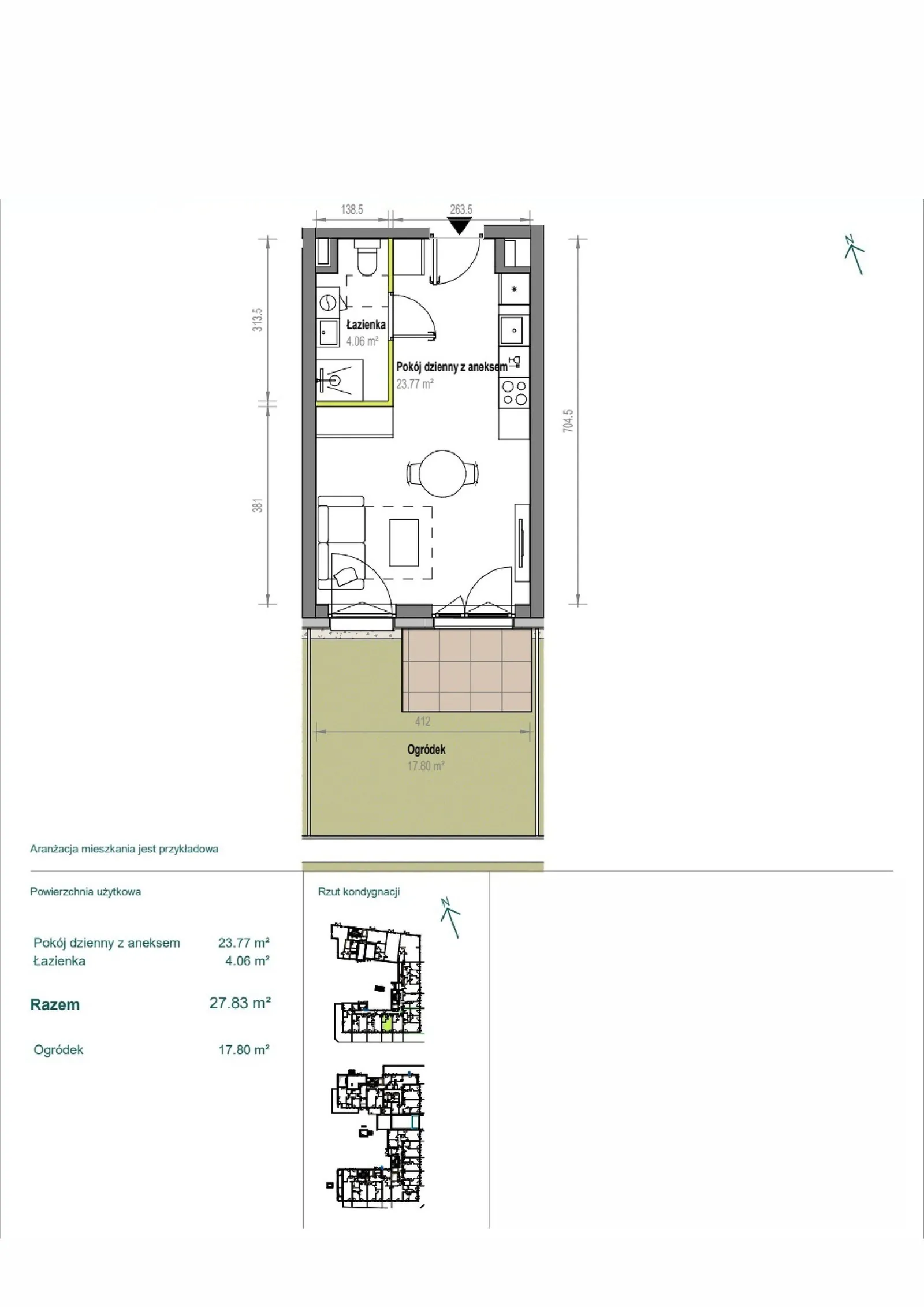Floor plan: Apartment no. A/2/25