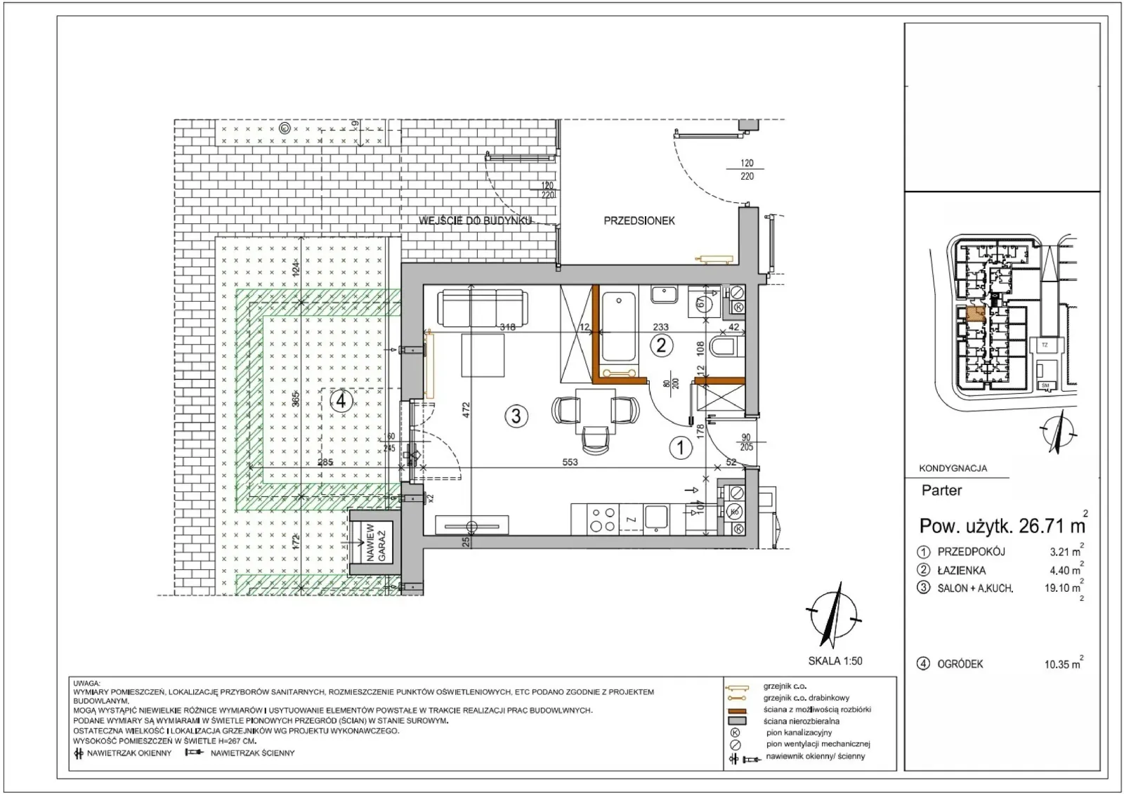 Floor plan: Apartment no. L1-13