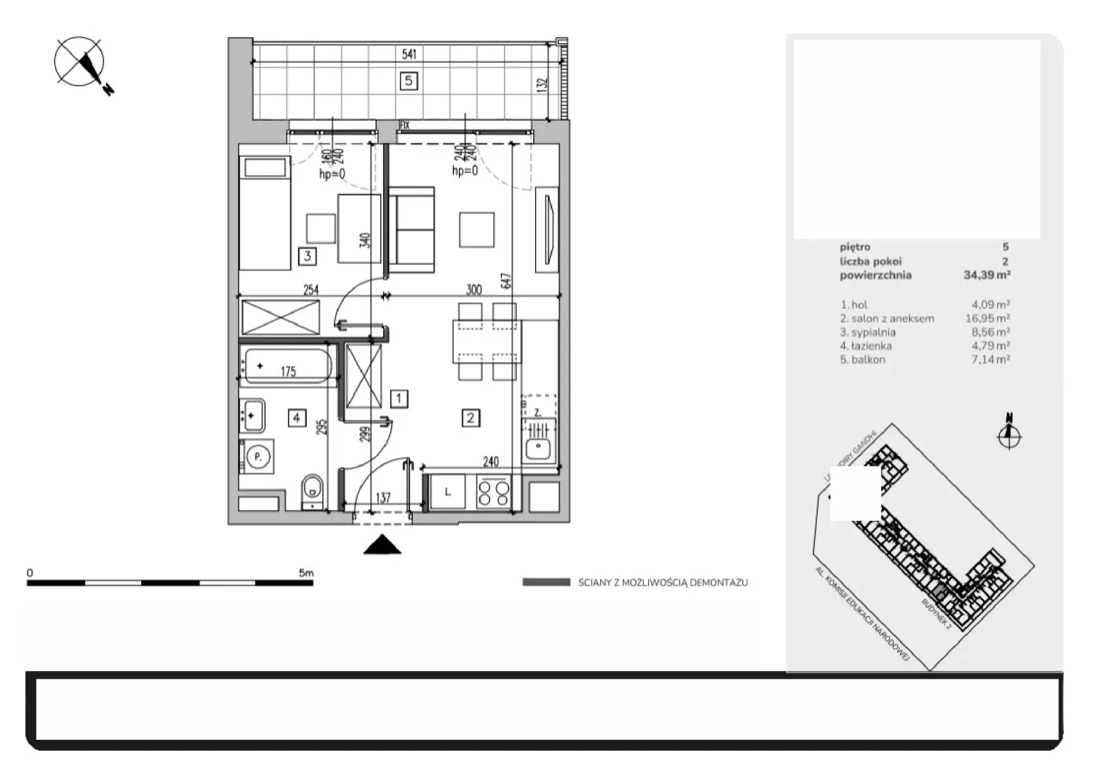 Rzut: Lokal MB137, 2 pok.