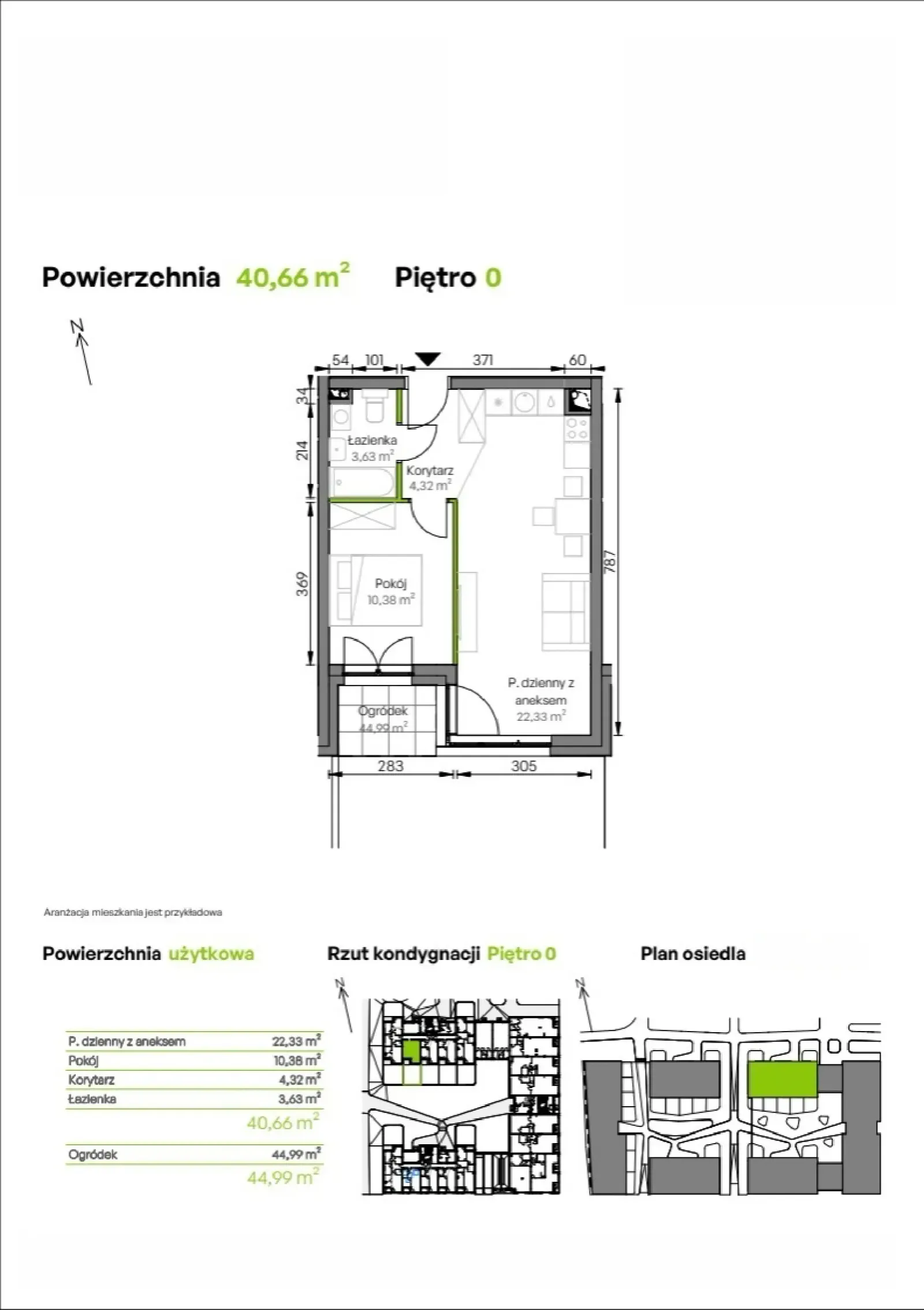 Rzut: Lokal D1/00/04, 2 pok.