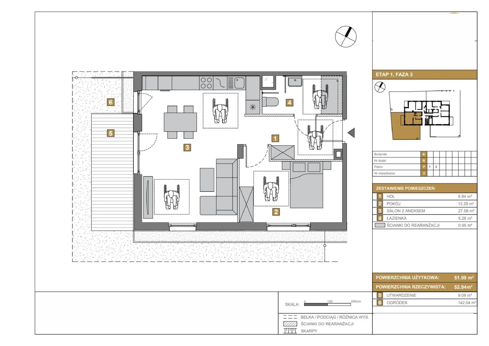 Floor plan: Apartment no. R2