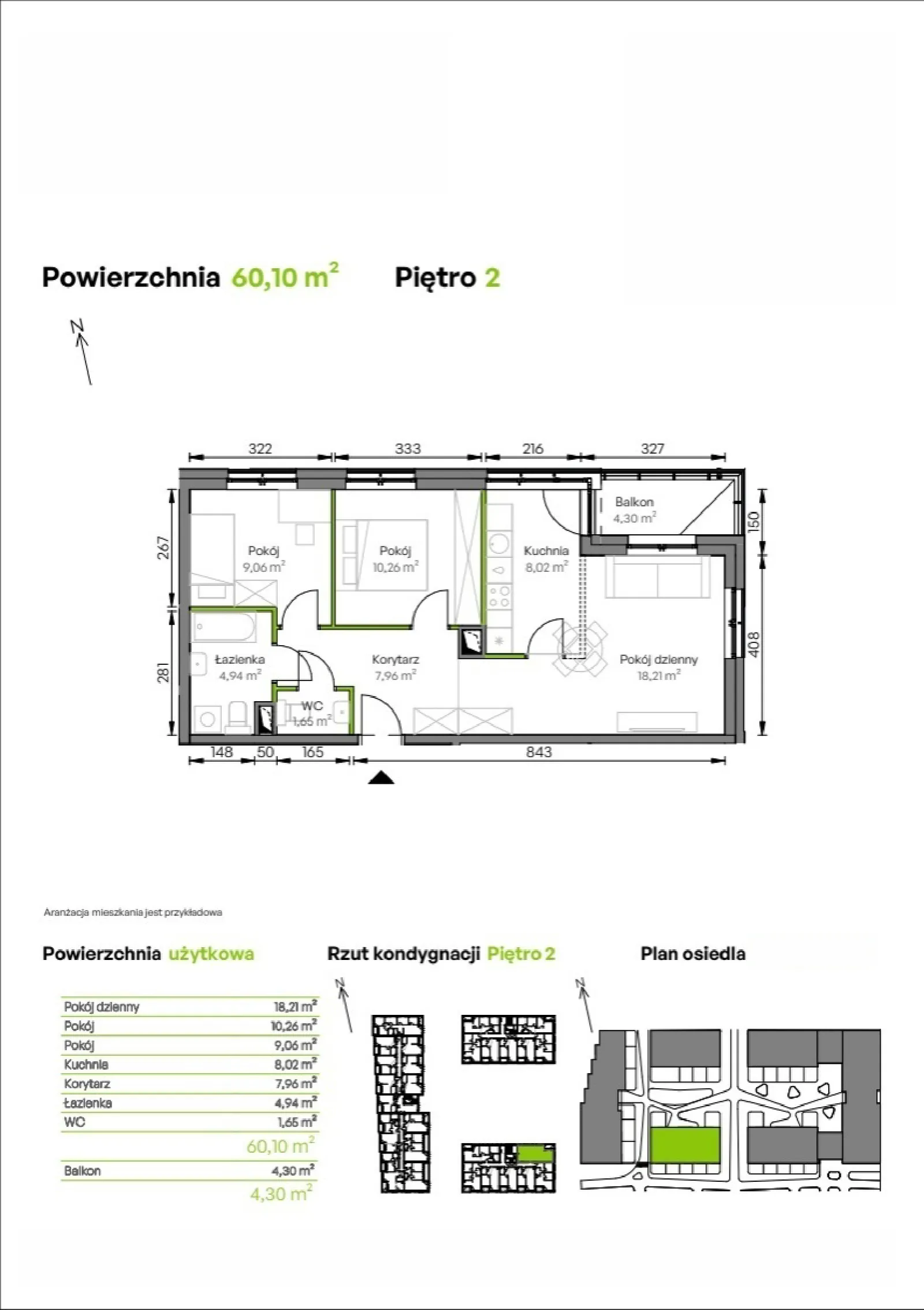 Rzut: Lokal C3/02/12, 3 pok.
