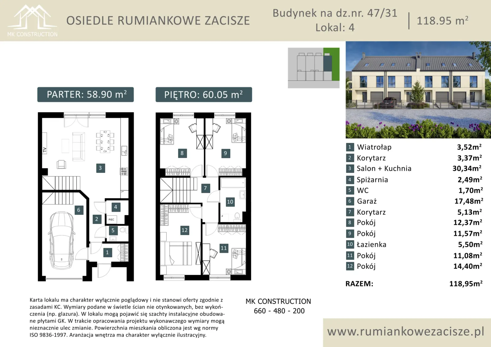 Rzut: Lokal 8.4, 5 pok.