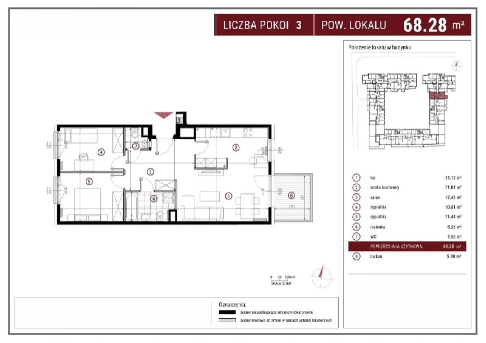 Floor plan: Apartment no. A/8/35