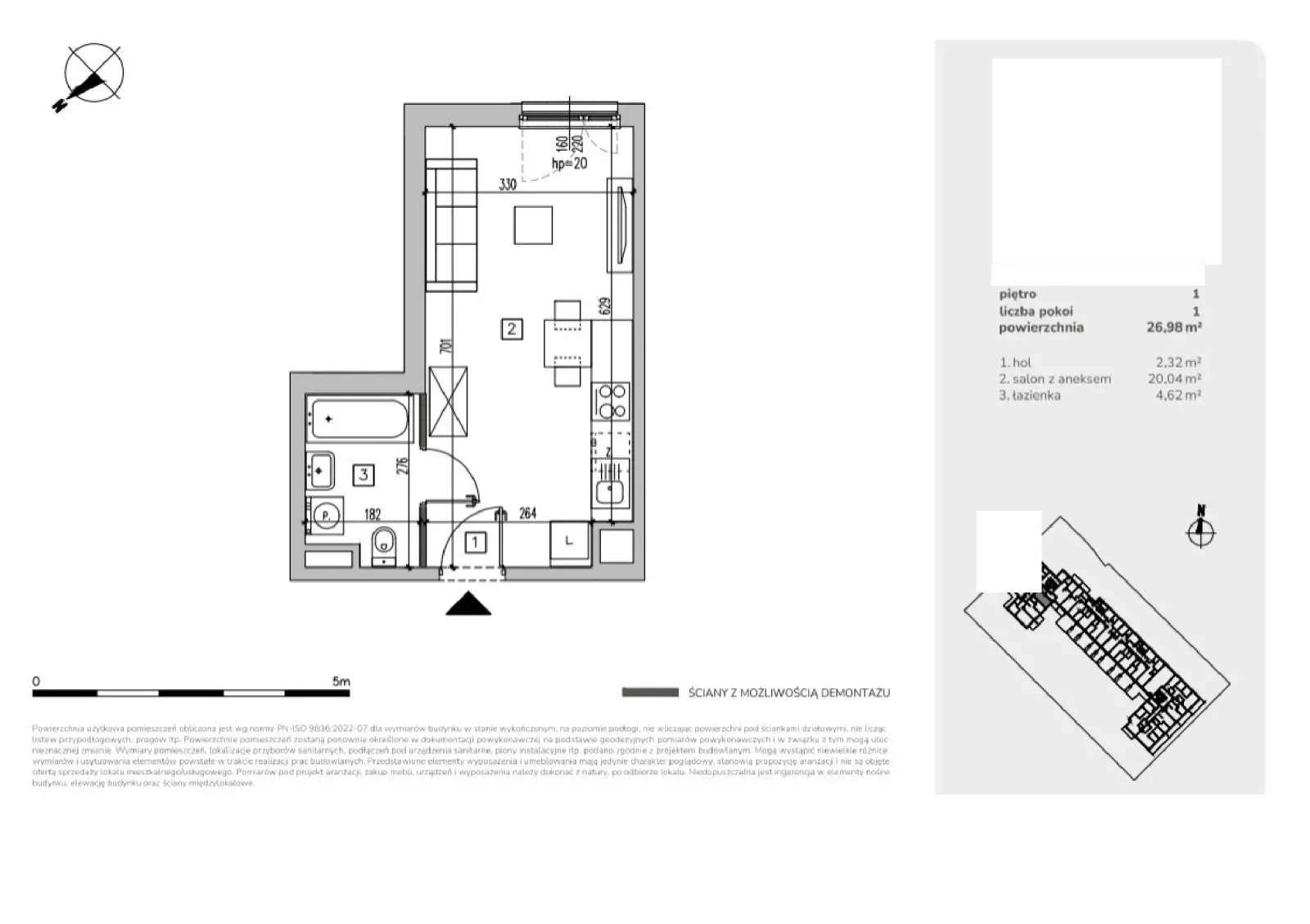 Floor plan: Apartment no. MA006
