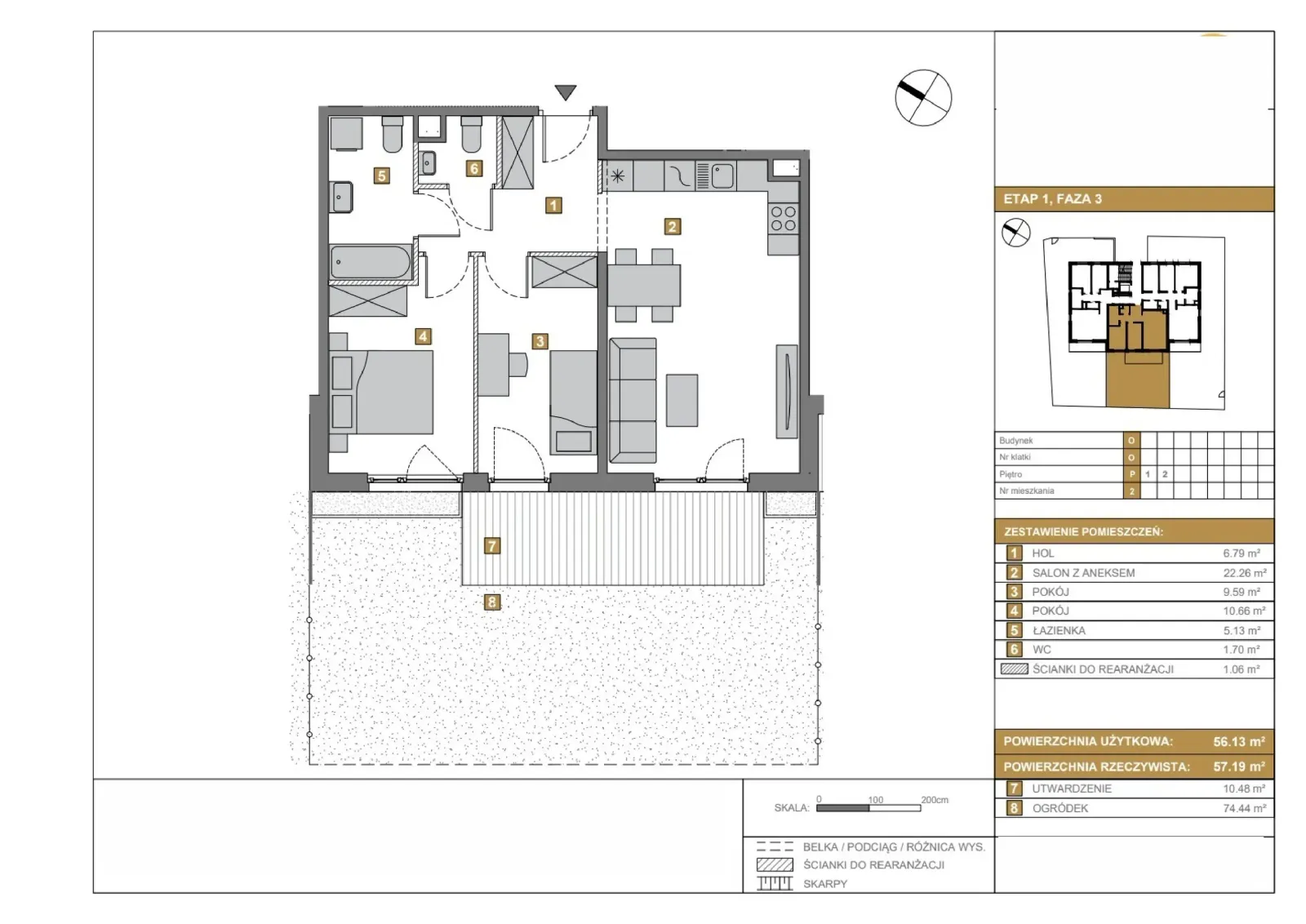 Floor plan: Apartment no. O2