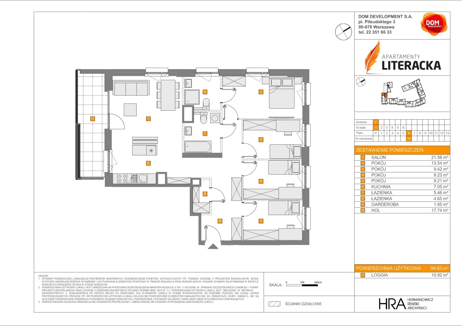 Floor plan: Apartment no. F38