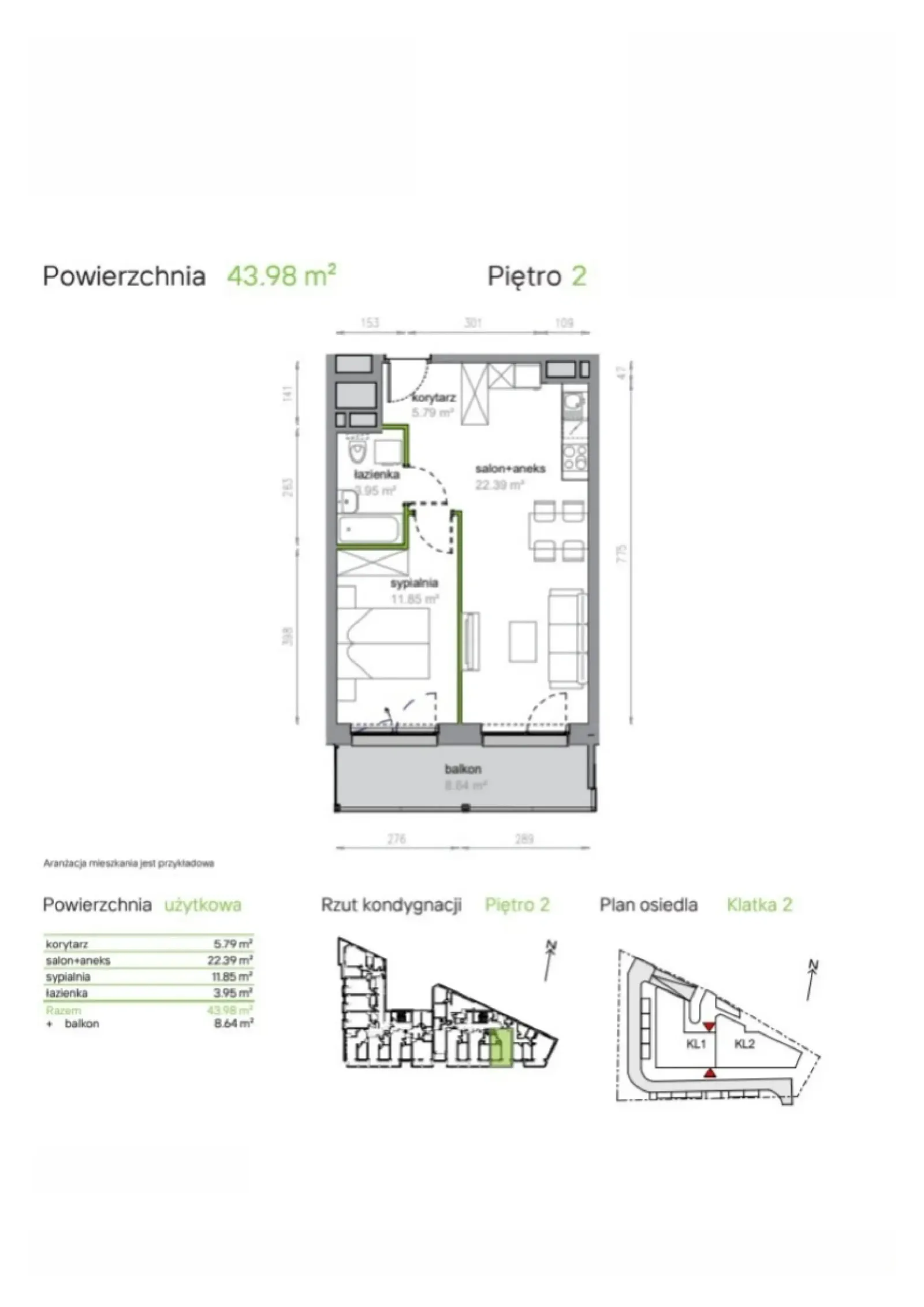 Floor plan: Apartment no. K2/2/07